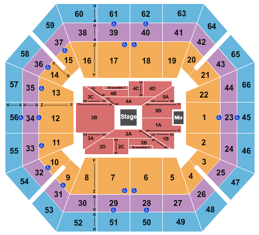 ExtraMile Arena Shane Gillis Seating Chart